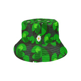 Frog waterlily pattern Unisex Bucket Hat