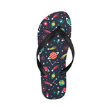 colorful space pattern planet star Unisex Flip Flops