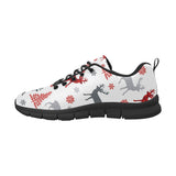 Deer tree snowflakes chrismas pattern Women's Sneaker Shoes