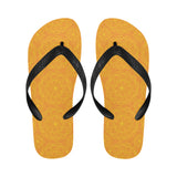 Orange traditional indian element pattern Unisex Flip Flops