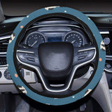 Cute boston terrier dog spattern Car Steering Wheel Cover