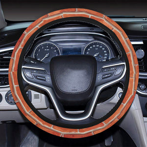 Brick Printed Pattern Print Design 03 Car Steering Wheel Cover