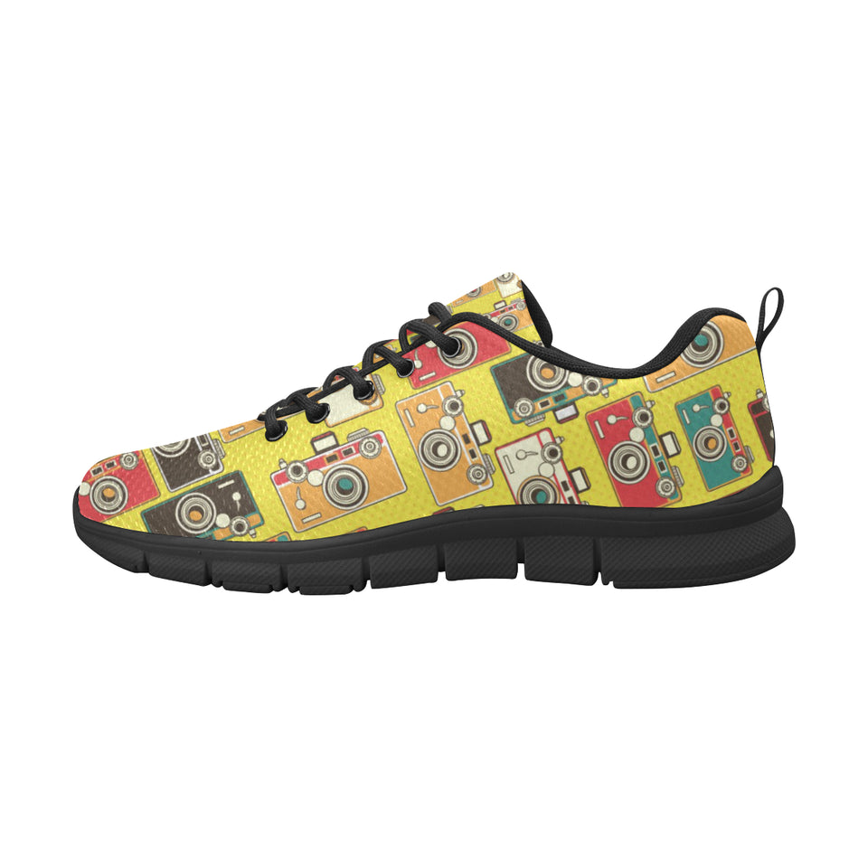 Camera Pattern Print Design 02 Women's Sneaker Shoes