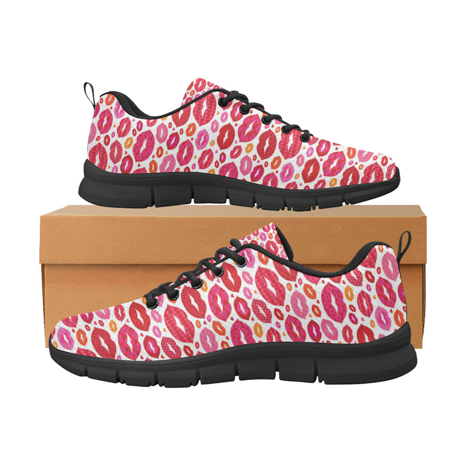 Lips Pattern Print Design 01 Women's Sneaker Shoes