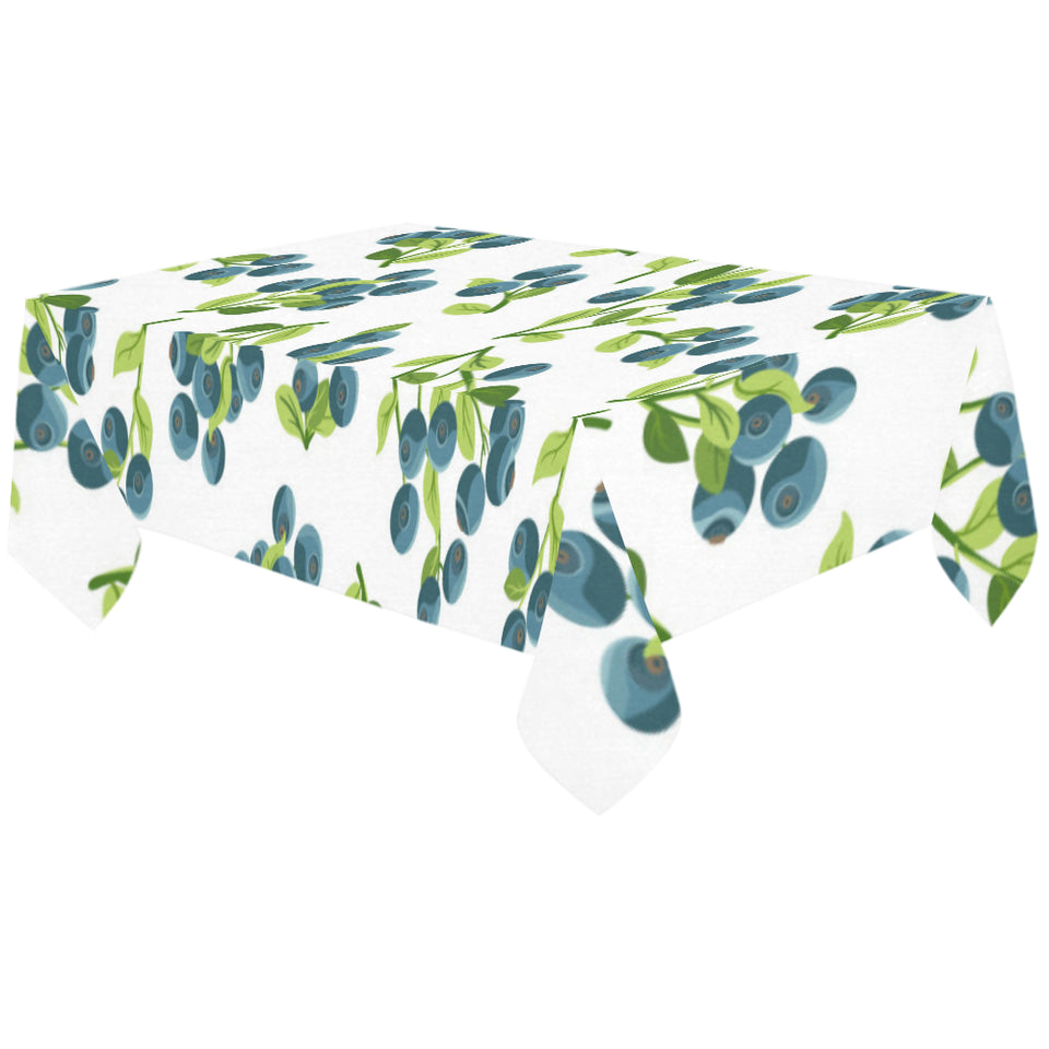 blueberry white background Tablecloth
