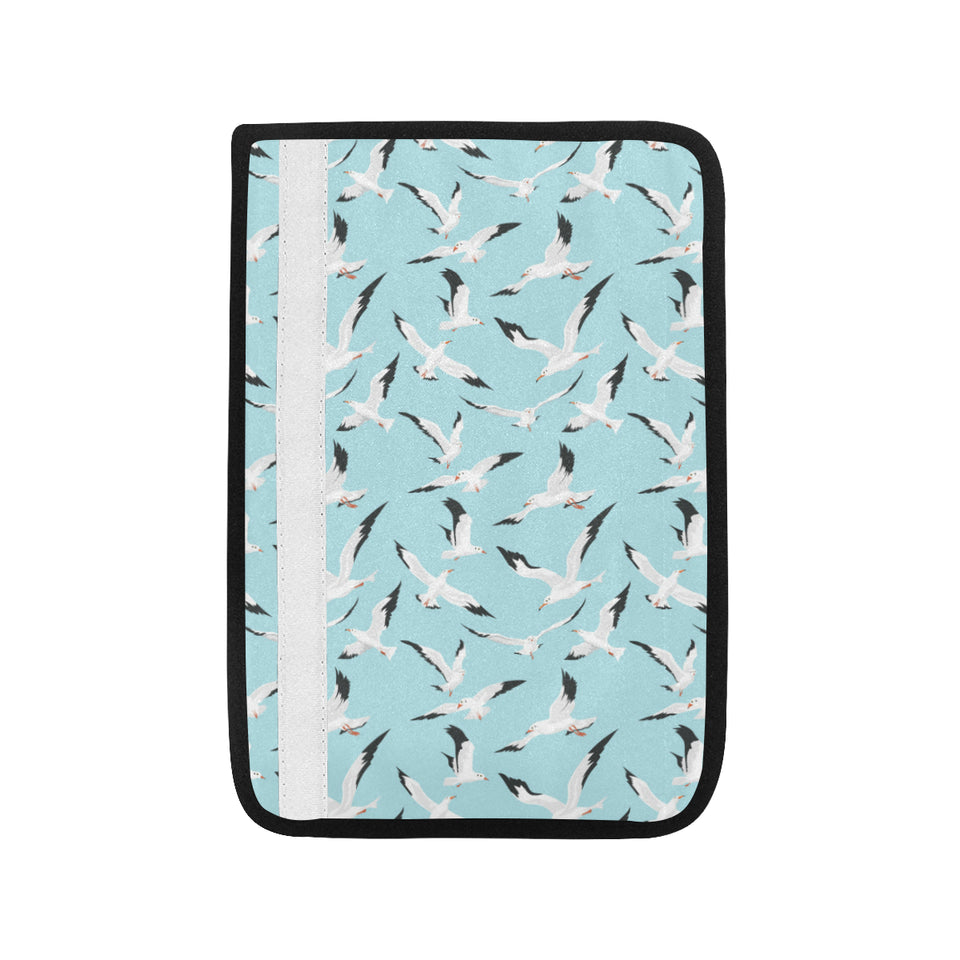 Seagull Pattern Print Design 01 Car Seat Belt Cover