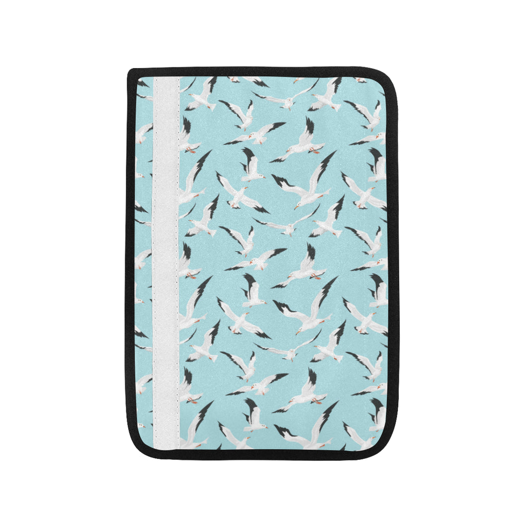 Seagull Pattern Print Design 01 Car Seat Belt Cover
