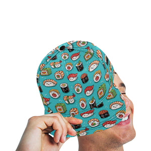 Cute sushi pattern All Over Print Snapback Cap