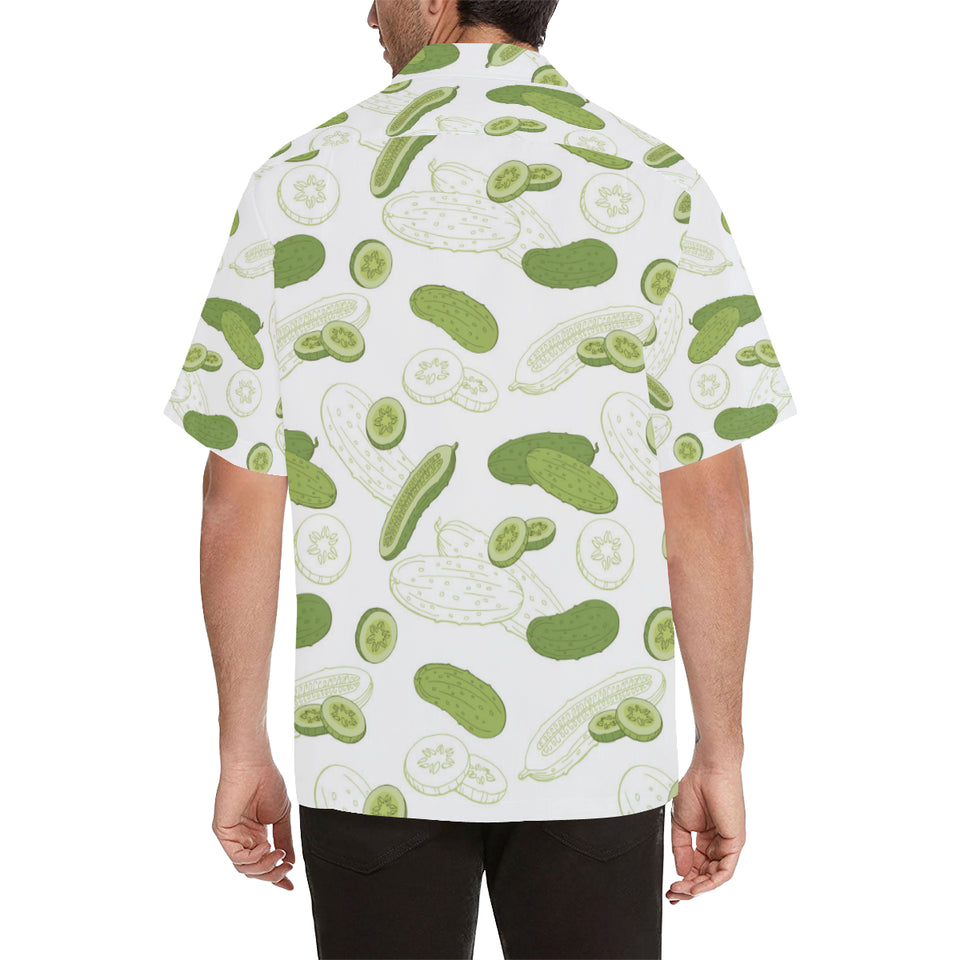 Cucumber sketch pattern Men's All Over Print Hawaiian Shirt