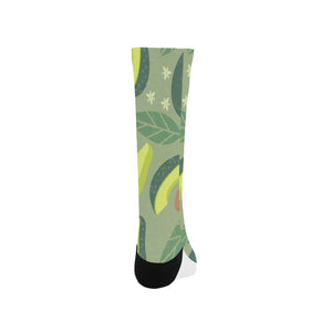 Avocado pattern Crew Socks