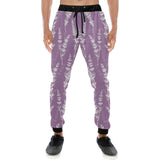 Lavender flowers purple pattern Unisex Casual Sweatpants