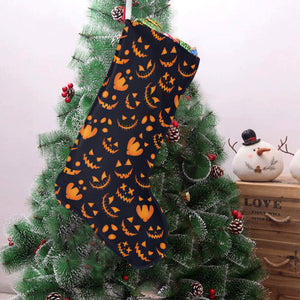 Halloween pattern Pumpkin background Christmas Stocking