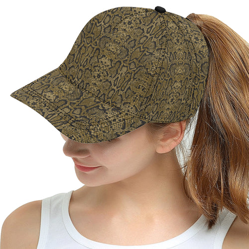 Snake skin pattern All Over Print Snapback Cap