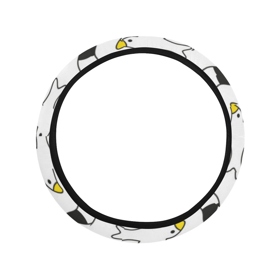 Seagull Pattern Print Design 05 Car Steering Wheel Cover