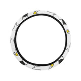Seagull Pattern Print Design 05 Car Steering Wheel Cover