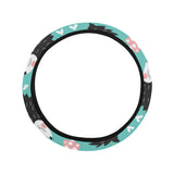 Hedgehog Pattern Print Design 03 Car Steering Wheel Cover