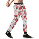watercolor hand drawn beautiful strawberry pattern Unisex Casual Sweatpants