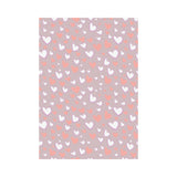 coral white heart pattern House Flag Garden Flag