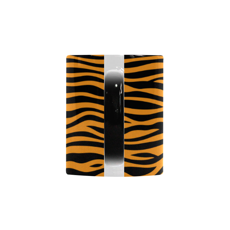 Bengal tigers skin print pattern background Morphing Mug Heat Changing Mug