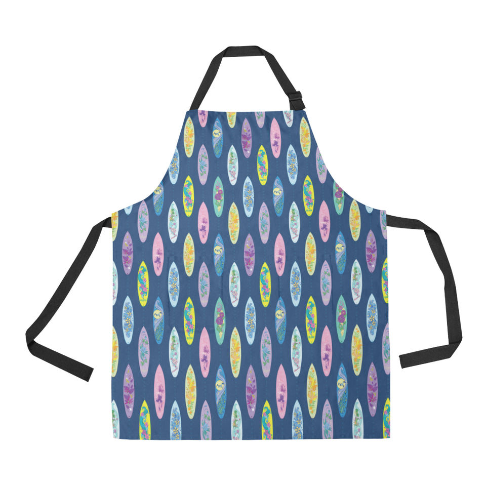 Surfboard Pattern Print Design 03 All Over Print Adjustable Apron