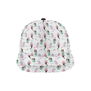 cute mermaid dolphin fish starfish pattern All Over Print Snapback Cap