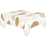 Gold Texture mushroom pattern Tablecloth