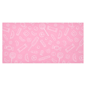 Sweet candy pink background Tablecloth