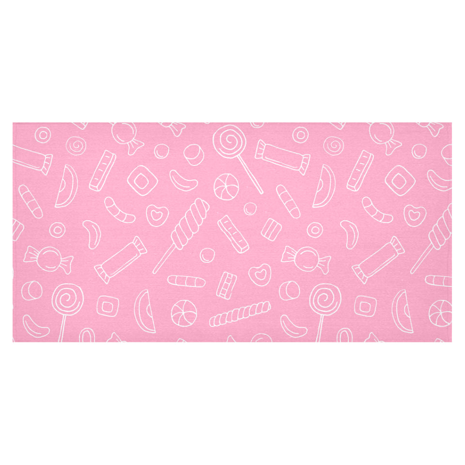 Sweet candy pink background Tablecloth