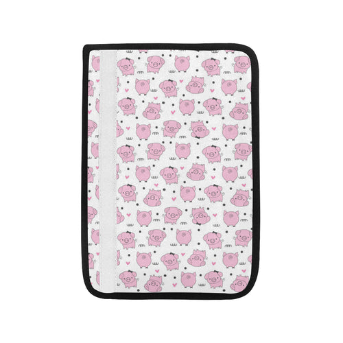 Pig Pattern Print Design 03 Car Seat Belt Cover