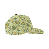 Durian leaves pattern background All Over Print Snapback Cap