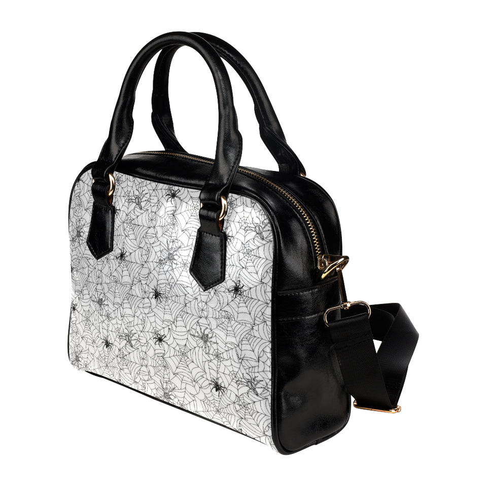 Spider web cobweb pattern Shoulder Handbag