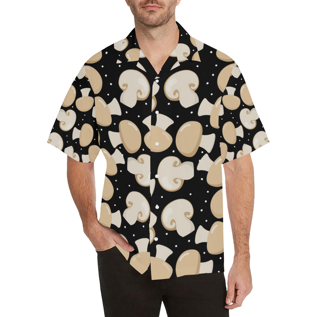 Champignon mushroom pattern Men's All Over Print Hawaiian Shirt