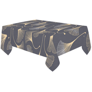 Gold ginkgo leaves Tablecloth