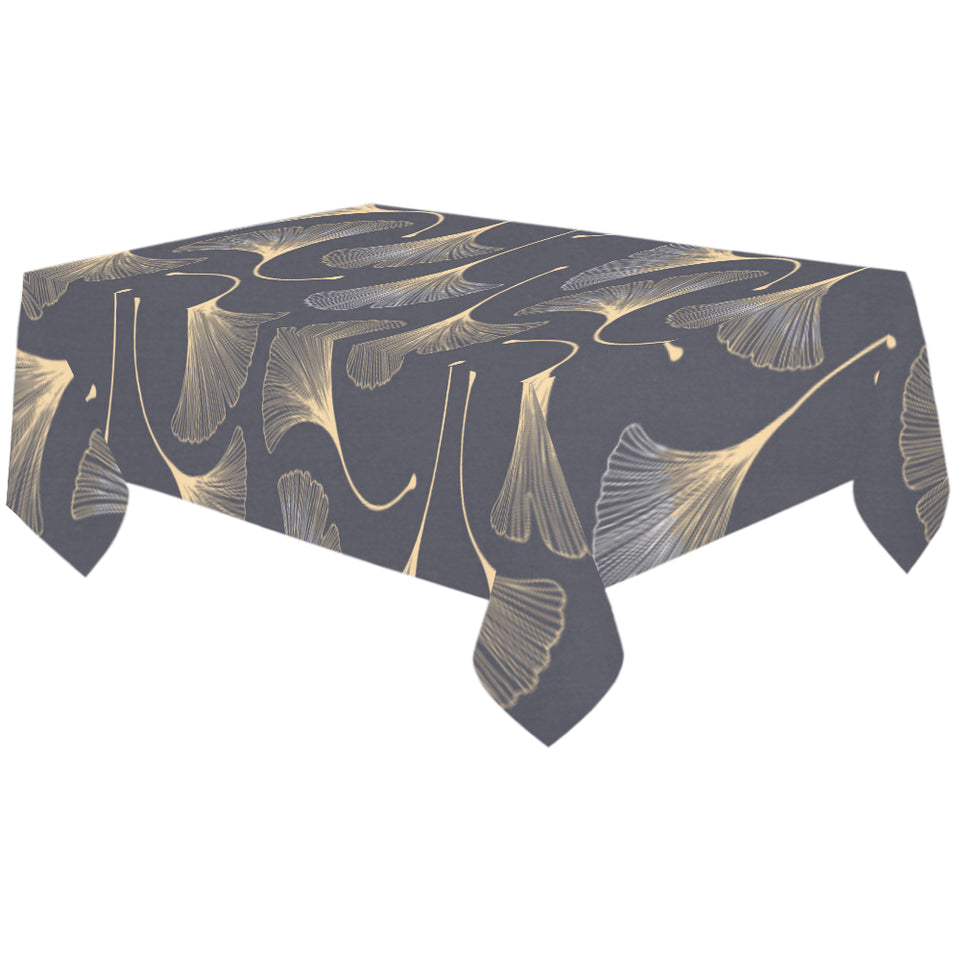 Gold ginkgo leaves Tablecloth