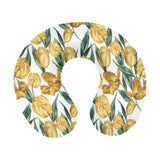 yellow tulips pattern U-Shaped Travel Neck Pillow