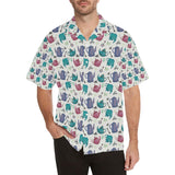 Tea pots Pattern Print Design 05 Men's All Over Print Hawaiian Shirt (Model T58)