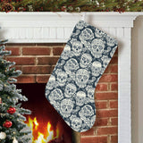 Sugar skull black white pattern Christmas Stocking