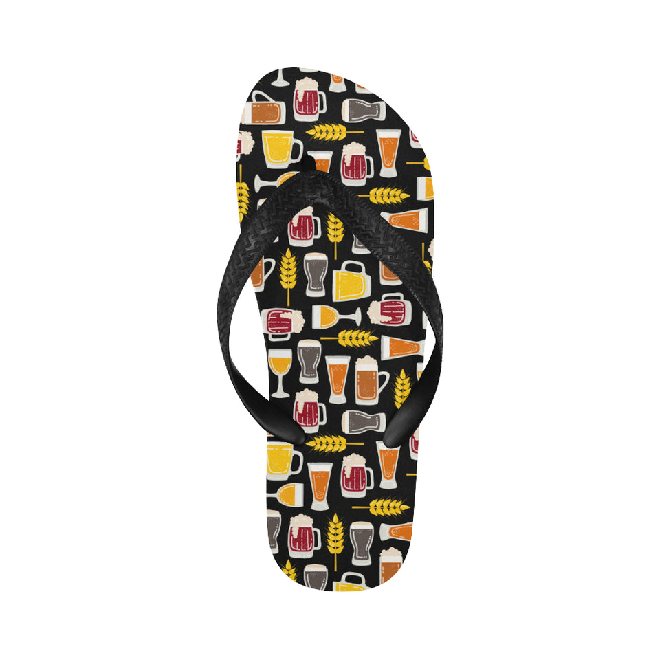 Beer type pattern Unisex Flip Flops
