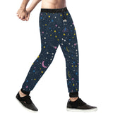 space pattern with planets, comets, constellations Unisex Casual Sweatpants