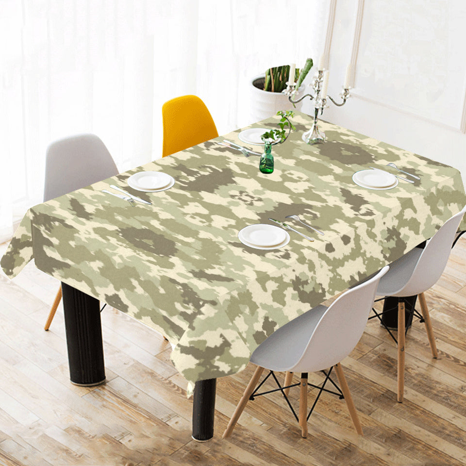 Light Green camouflage pattern Tablecloth