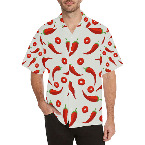 Chili pattern Men's All Over Print Hawaiian Shirt