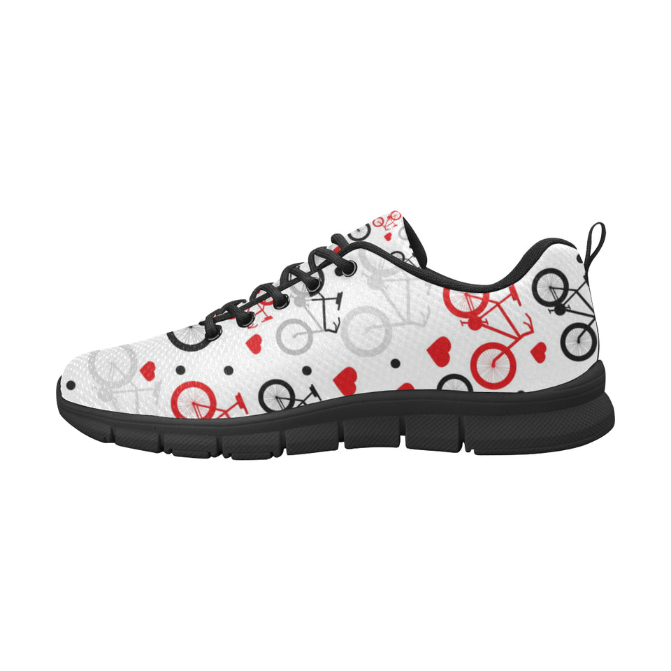 Bicycle Pattern Print Design 04 Men's Breathable Sneakers ( Model 055)