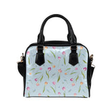 Watercolor Tulips pattern Shoulder Handbag