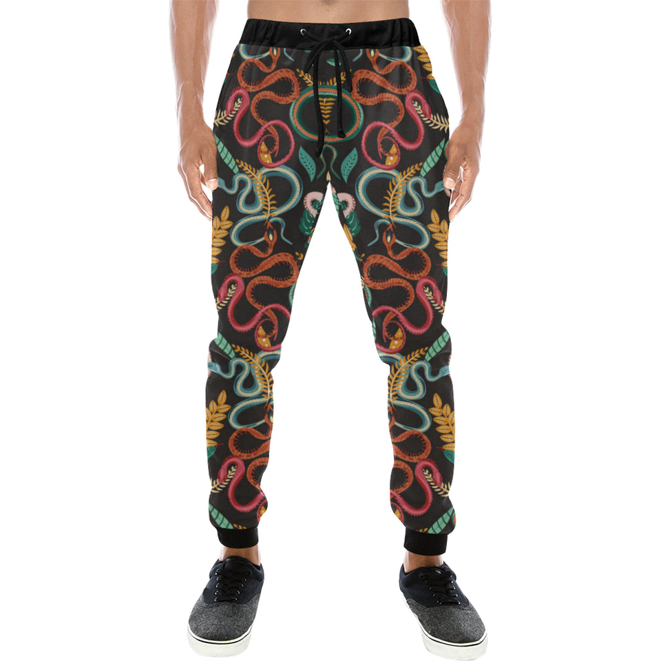 Colorful snake plant pattern Unisex Casual Sweatpants