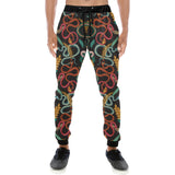 Colorful snake plant pattern Unisex Casual Sweatpants