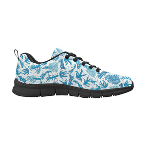 Coral Reef Pattern Print Design 01 Men's Breathable Sneakers ( Model 055)