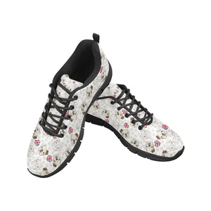 English Bulldog Pattern Print Design 01 Women's Sneaker Shoes