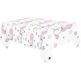 Cute poodle dog star pattern Tablecloth