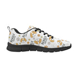 Cute beagle dog pattern background Men's Sneaker Shoes