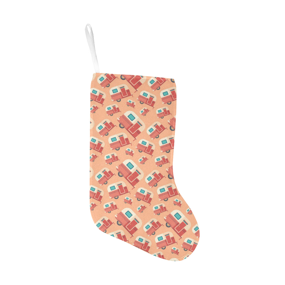 Camper Van Pattern Print Design 03 Christmas Stocking